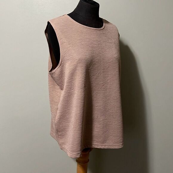 Bea Basics Women's Cream Knit Ribbed Tank Top & Cardigan Set Size XL - Picture 11 of 12
